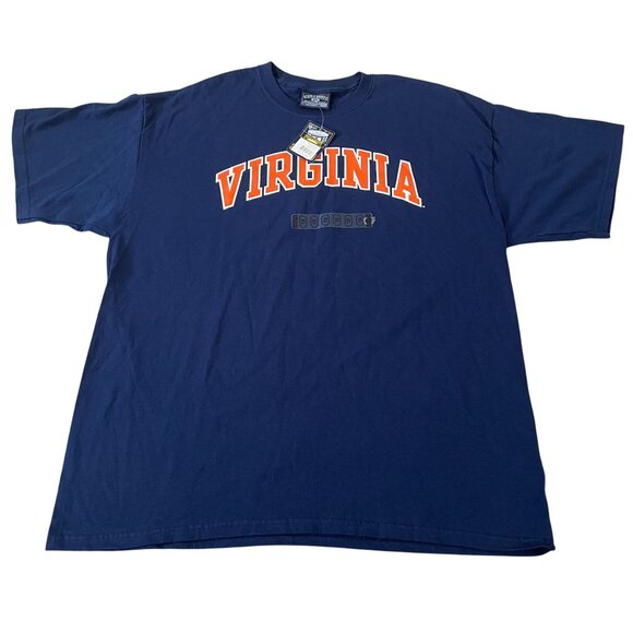 Virginia Cavaliers Navy Blue T-Shirt Men's Size XL Steve & Barrys 100% Cotton - Picture 1 of 5